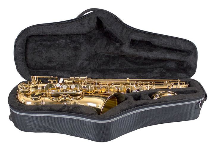 Champion Tenor Saxophone Case – Lightweight Moulded Case with Backpack Straps & Accessory Storage (CHCSAXT1) - Ev - Entz Music