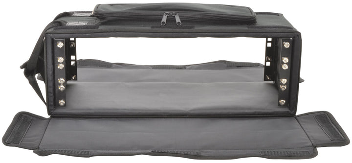 Chord Shallow 19" Rack Bag - 3U Rack Case with Padded Protection and Ventilation - Ev - Entz Music