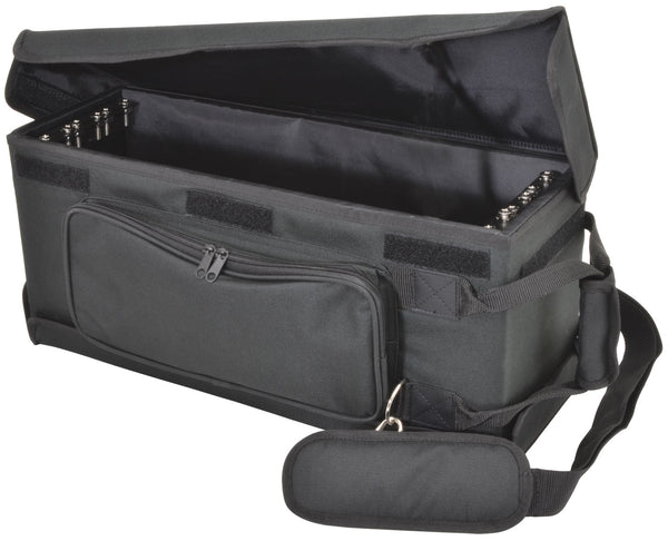 Chord Shallow 19" Rack Bag - 3U Rack Case with Padded Protection and Ventilation - Ev - Entz Music