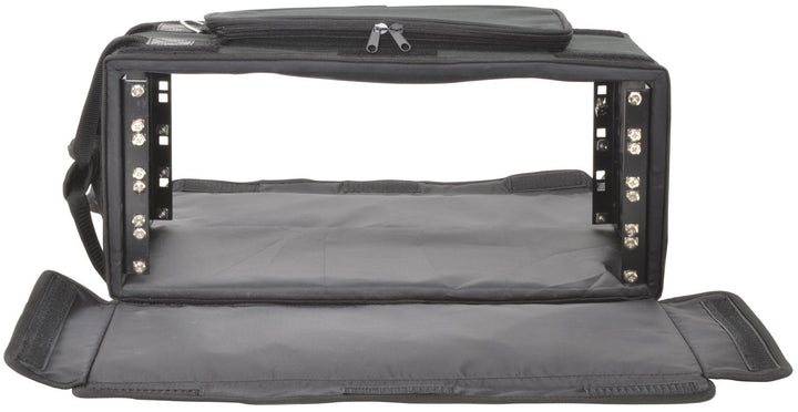 Chord Shallow 19" Rack Bag - 4U Rack Case with Padded Protection and Ventilation - Ev - Entz Music