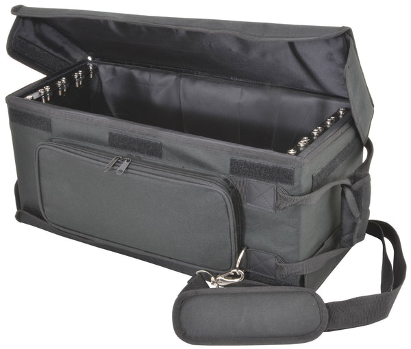 Chord Shallow 19" Rack Bag - 4U Rack Case with Padded Protection and Ventilation - Ev - Entz Music