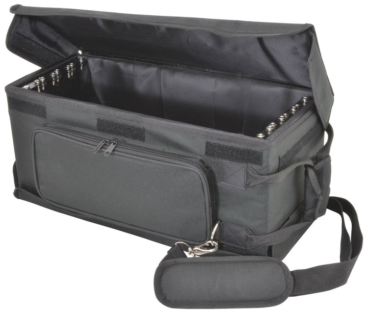 Chord Shallow 19" Rack Bag - 4U Rack Case with Padded Protection and Ventilation - Ev - Entz Music