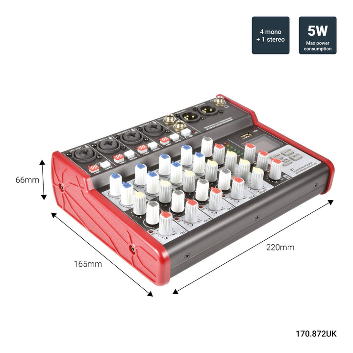 Citronic CSM Compact Mixers With USB / Bluetooth - Ev - Entz Music