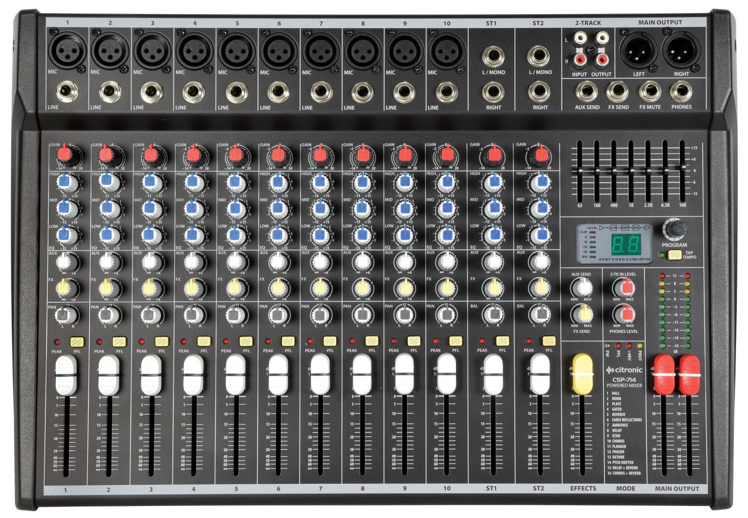 Citronic CSP Series Compact Powered Mixers with DSP – Ev-Entz Music