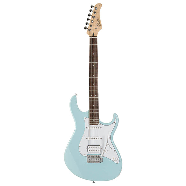 Cort G200 Electric Guitar – Sky Blue – HSS Pickups, Poplar Body, Locking Tuners (SKU: G200-SBL)