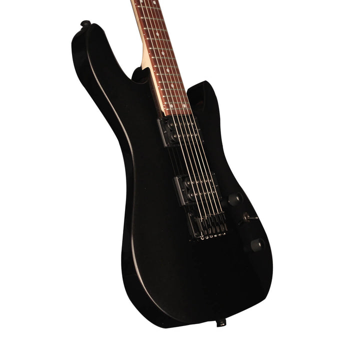 Cort KX100 headstock and maple neck with 24-fret Jatoba fingerboard.

