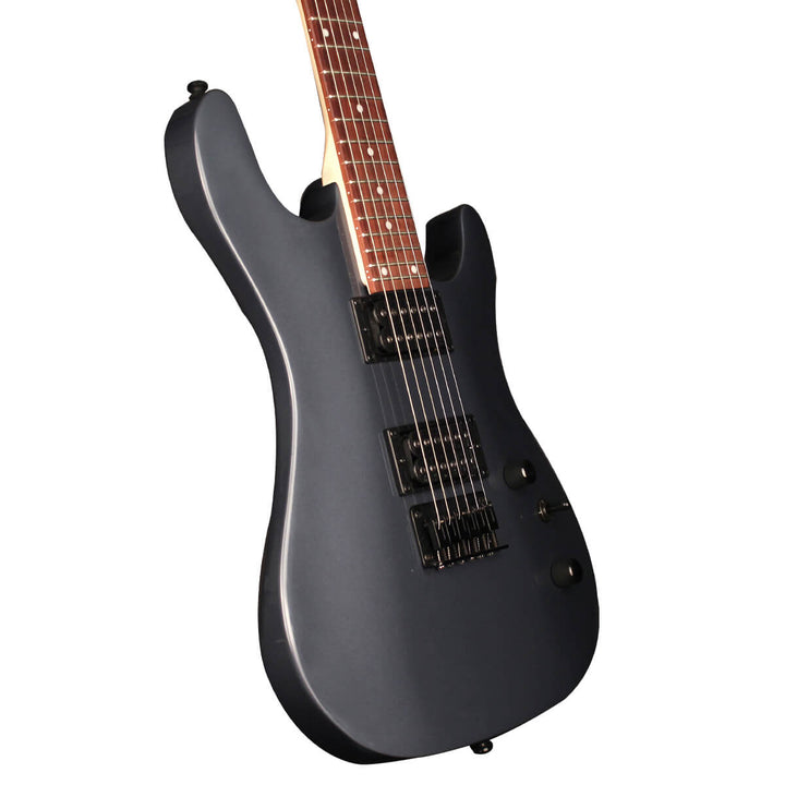 Close-up of Cort KX100 Metallic Ash Jatoba fretboard