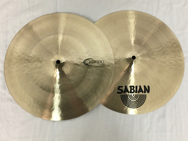 SABIAN 14" Hammertone Hats, Crescent Series – Jazz Cymbals Designed by Jeff Hamilton for Musical Sizzle