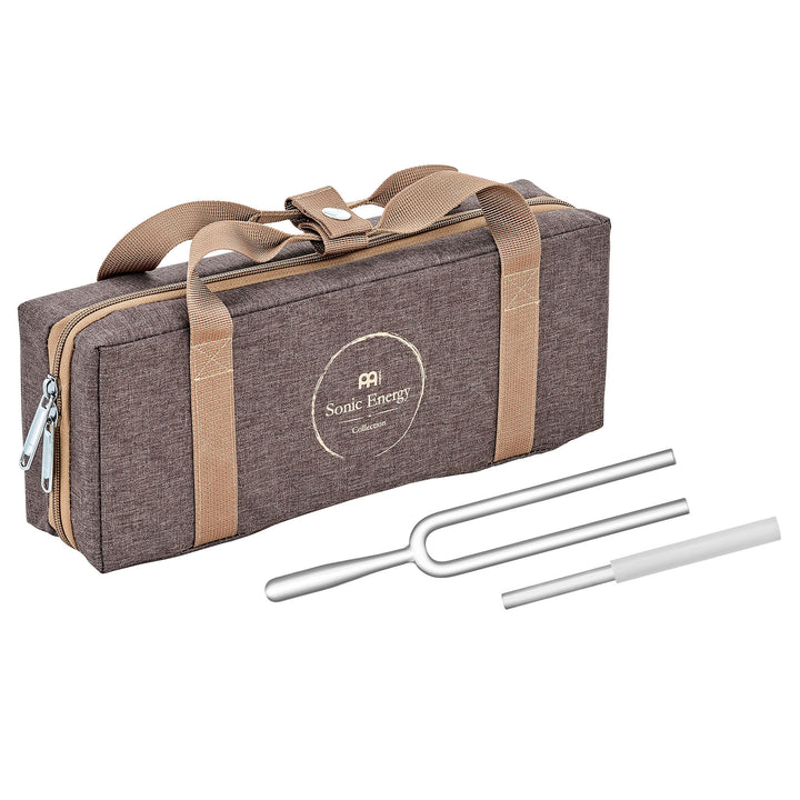 Meinl Sonic Energy Solfeggio Crystal Tuning Fork 285 Hz with carrying bag and crystal rod