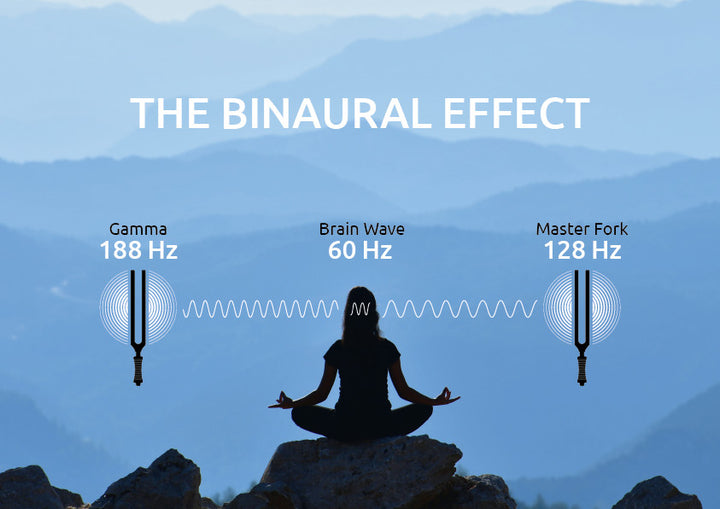 Tuning Fork 188 Hz activated for therapeutic sound healing session