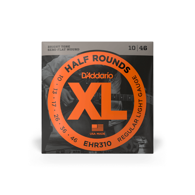 D'Addario 10 - 46 Regular Light, XL Half Rounds Electric Guitar Strings - Ev - Entz Music
