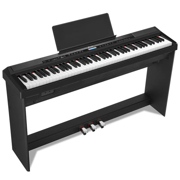 Donner DEP20 88 - Key Portable Piano with Stand - Full - Size Digital Keyboard with Multiple Voices, Rhythms, and Built - In Speakers for Beginners - Ev - Entz Music
