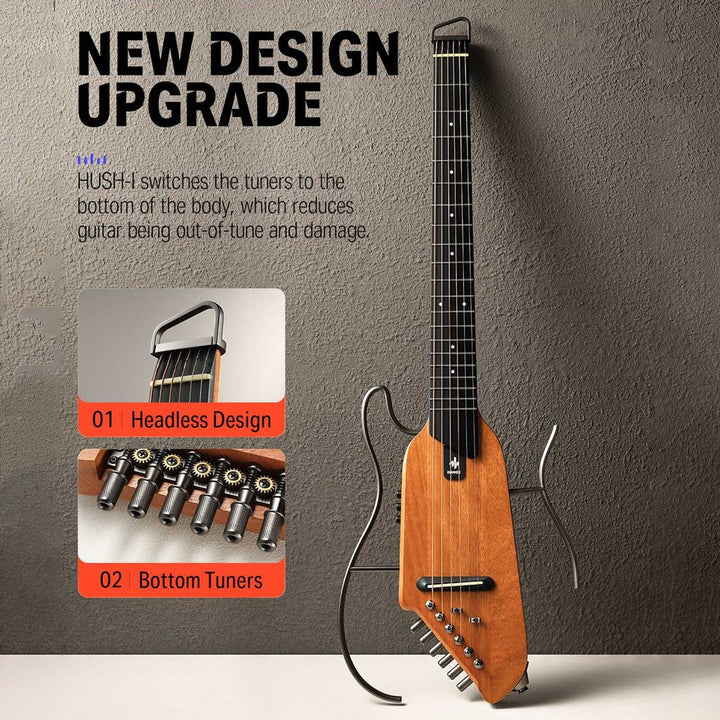 Donner HUSH-I with detachable frame and bottom-end tuners

