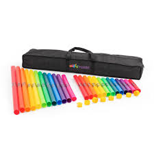 Percussion Plus PP7965 – Wak-a-Tubes / “Boomwhackers” 25-Player Classroom Pack (2 Octaves, with Bag)