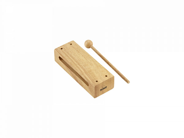NINO Percussion Wood Block – Large, Siam Oak with Beater – NINO22