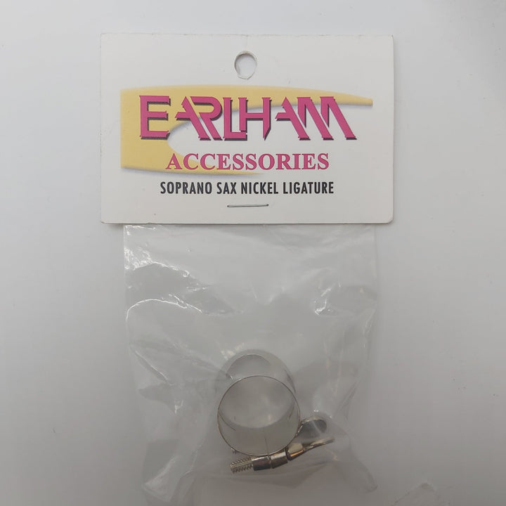 Earlham Soprano Saxophone And E - Flat Clarinet Ligature Nickel Plated - Ev - Entz Music