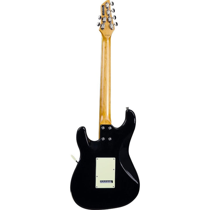 Eko Aire V - NOS Black Electric Guitar - HSS Configuration with Split Humbucker - Ev - Entz Music