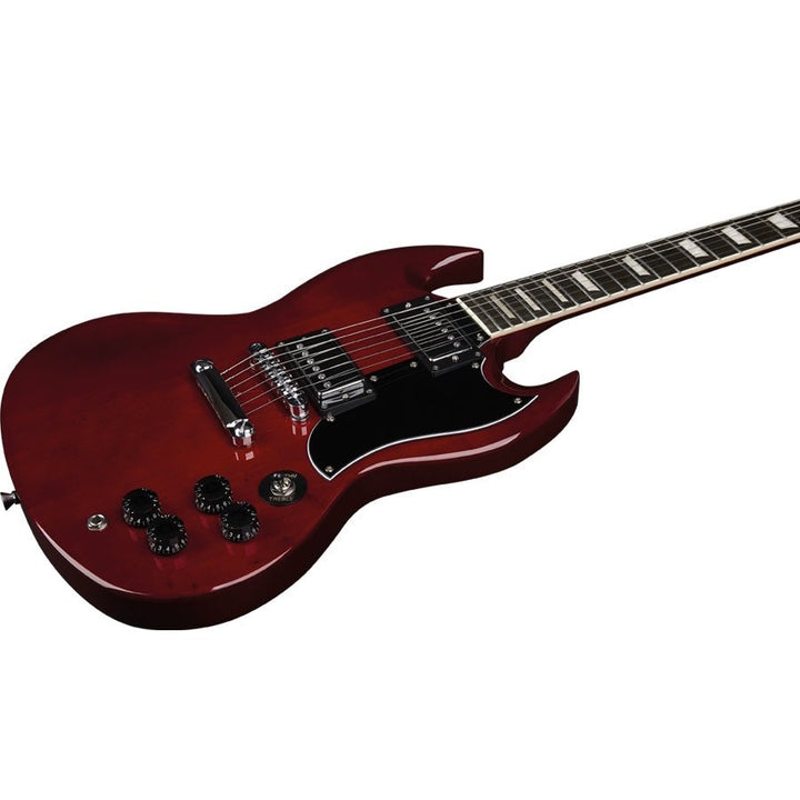 Eko DV - 10 Transparent Red Electric Guitar - SG Style with Dual Humbuckers - Ev - Entz Music