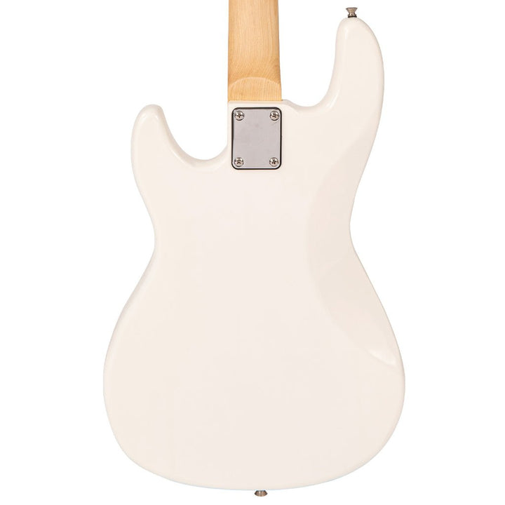 Encore Blaster E40 Bass Guitar Pack with Kinsman 20W Bass Amp, Accessories (Strap, Tuner, Picks, Strings) & Free Online Lessons - Vintage White - Ev - Entz Music