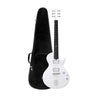 Enya Nova Go Sonic White Electric Guitar – Smart Carbon Fibre Travel Guitar with Built - in Effects (38") - Ev - Entz Music