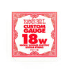 Ernie Ball Custom Gauge 18W Guitar String – Nickel Wound Single String for Electric & Acoustic Guitars - Ev - Entz Music
