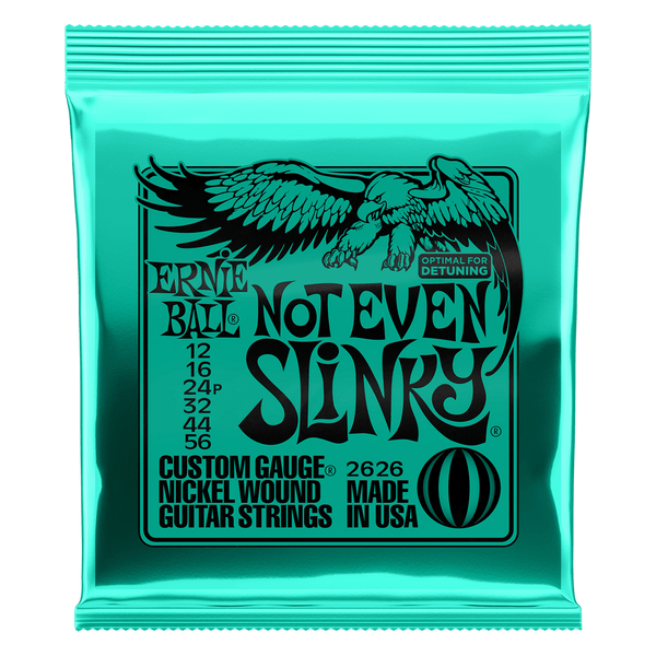Ernie Ball Not Even Slinky Nickel Wound Electric Guitar Strings – 12 - 56 Gauge for Drop Tuning - Ev - Entz Music