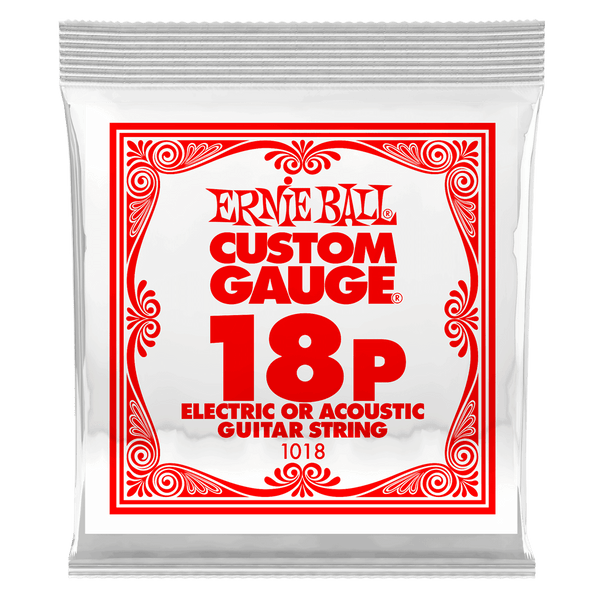Ernie Ball Plain Ballend .018 Single String - Ev - Entz Music