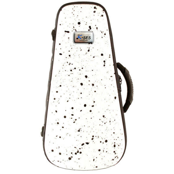 K-SES Trumpet case with mute compartment (White sparkle) Slimline