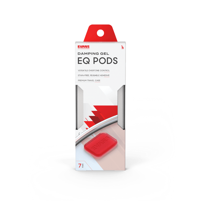 EVANS EQ Pods Drum Damper Gels – Reusable Sound Control for Drummers - Ev - Entz Music