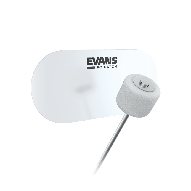 EVANS EQPC2 Clear Plastic Bass Drum Double Patch - Increases Attack & Protects Drumhead - Ev - Entz Music