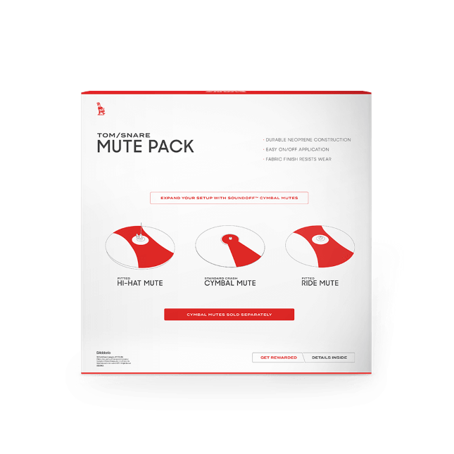 Evans SoundOff Drum Mute Packs – Practice Silently with Authentic Feel - Ev - Entz Music