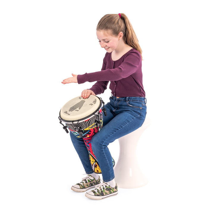 Percussion Plus Slap Djembe Pack - Mechanically Tuned ~ 10 Player Pack Played by Student