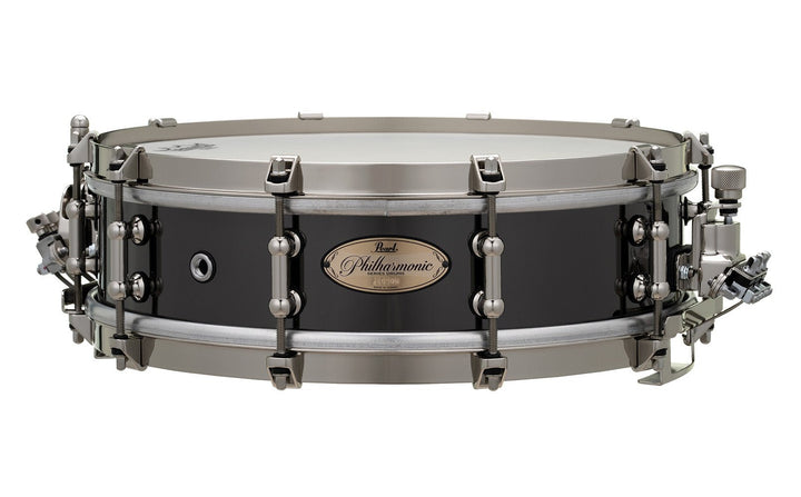 Ex - Display Pearl Philharmonic 14"x 4" 8 - Ply Maple Concert Snare Drum - Piano Black Lacquer (PHP1465N) - Ev - Entz Music