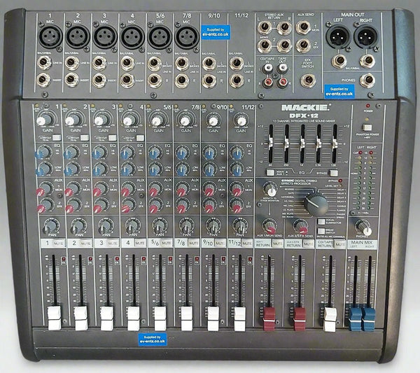 Ex - Hire Mackie DFX - 12 Mixing Desk. Not Working. - Ev - Entz Music