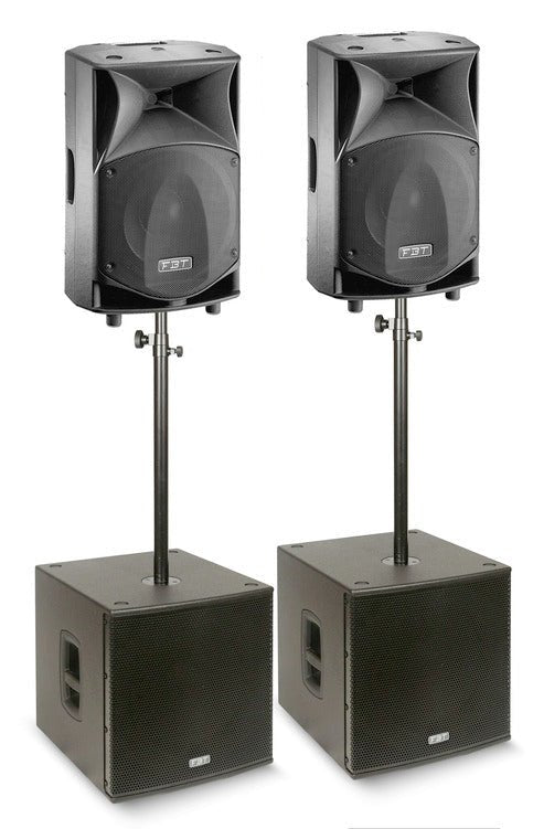 FBT JM2000 Active PA System with JMaxX 110A & Subline 115SA - Portable Sound System - Ev - Entz Music