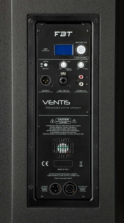 FBT VN4000 PA System - 4,200W RMS with Ventis 112A and Subline 118SA Speakers - Ev - Entz Music