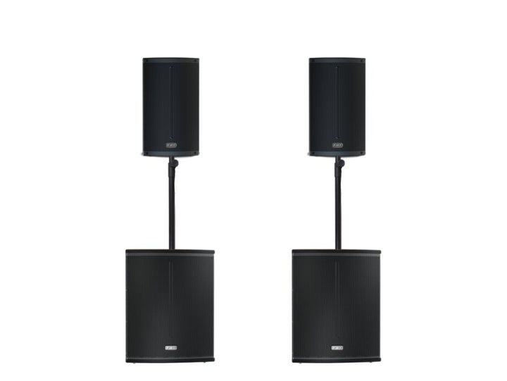 FBT X 2000 Package V2 - Active PA System with Dual Subs & Speakers - Ev - Entz Music