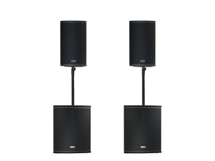 FBT X 3000 Package V2 - Active PA System with Dual Subs & Speakers - Ev - Entz Music
