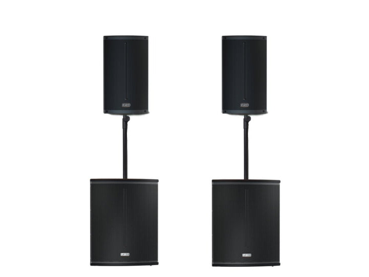 FBT X 4000 Package V2 - Active PA System with Dual Subs & Speakers - Ev - Entz Music