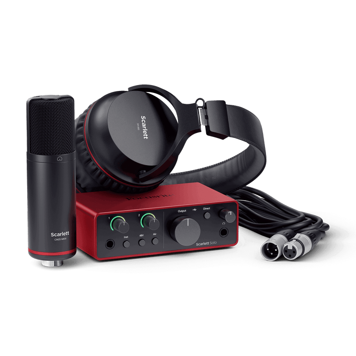 Focusrite Scarlett Solo Studio Pack 4th Generation - Ev - Entz Music