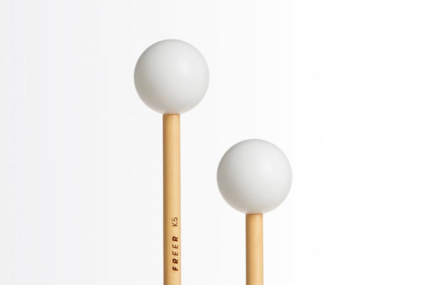 Freer K5 Standard Cream Ball Glockenspiel and Xylophone Mallets – Warm, Mellow Sound - Ev - Entz Music