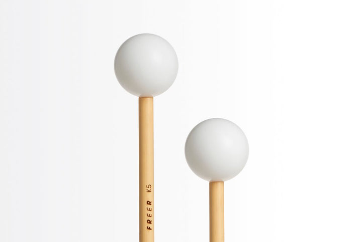 Freer K5 Standard Cream Ball Glockenspiel and Xylophone Mallets – Warm, Mellow Sound - Ev - Entz Music