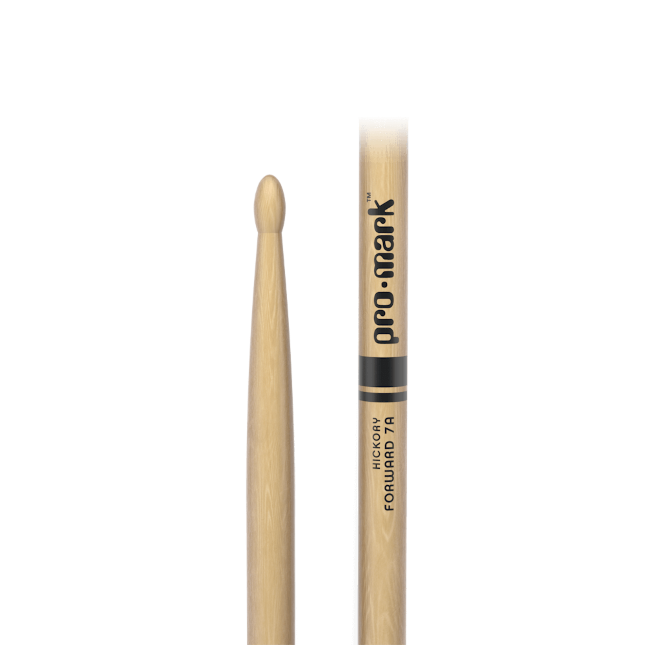 Promark Classic Forward 7A Hickory Drumstick, Oval Wood Tip