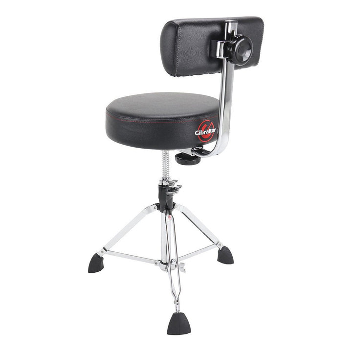Gibraltar 9608RB 13" Round Drum Throne with Backrest - Ev - Entz Music