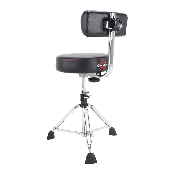 Gibraltar 9608RB 13" Round Drum Throne with Backrest - Ev - Entz Music