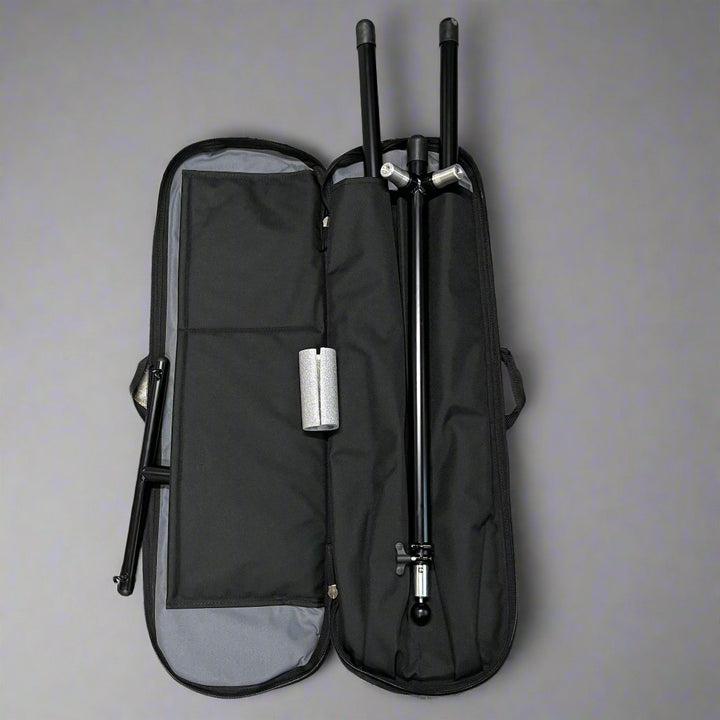 Global Gong Stand - Travel Tripod Design with Custom Carry Bag - Lightweight and Durable Gong Stand - Ev - Entz Music