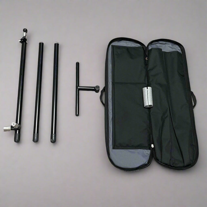 Global Gong Stand - Travel Tripod Design with Custom Carry Bag - Lightweight and Durable Gong Stand - Ev - Entz Music