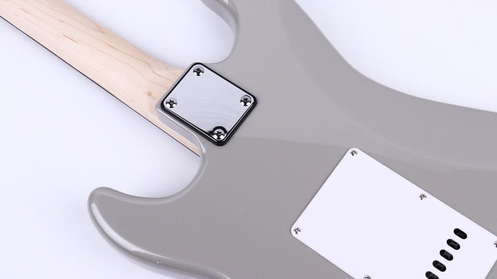 Gould ST Style Electric Guitar – Metallic Inca Silver, 3 Single - Coil Pickups, Maple Neck - Ev - Entz Music
