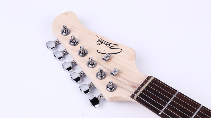 Gould ST Style Electric Guitar – Metallic Inca Silver, 3 Single - Coil Pickups, Maple Neck - Ev - Entz Music