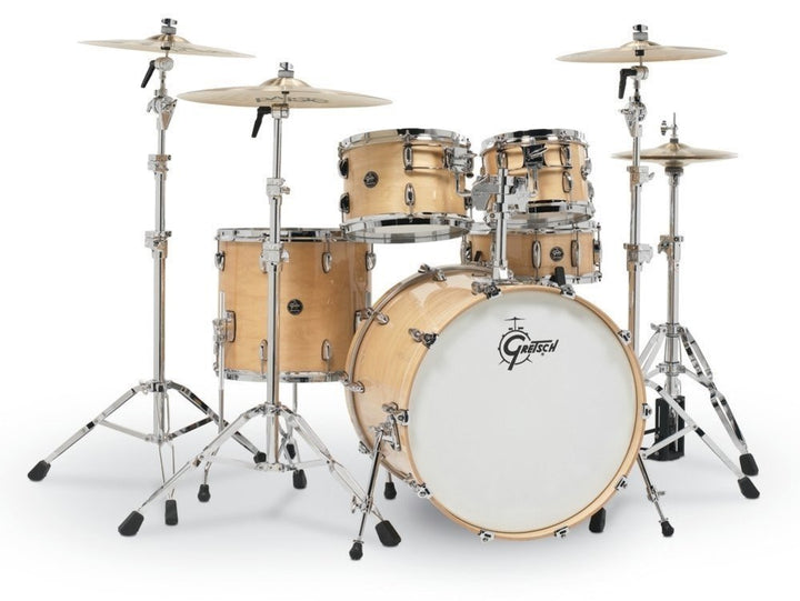 Gretsch Renown Maple 4 - Piece Shell Pack – 22" Bass Drum, 10" & 12" Rack Toms, 16" Floor Tom with 302 Hoops - Ev - Entz Music